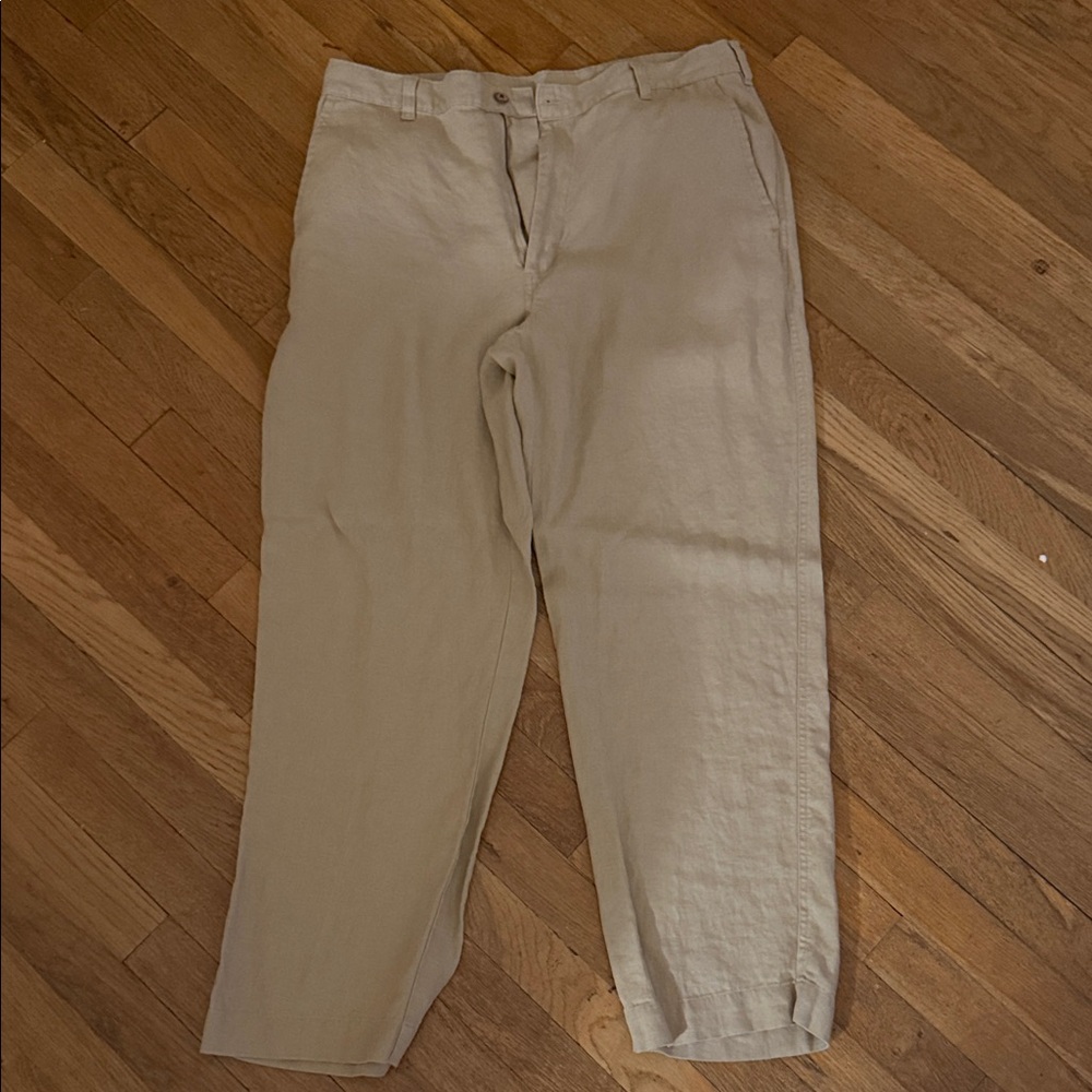 Jos. A Bank Men's Tan Linen Pants